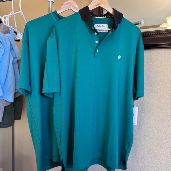 2 NWT Golf Shirts for Men Size XL- Public Drip Athlete (Green) - Picture 7 of 13